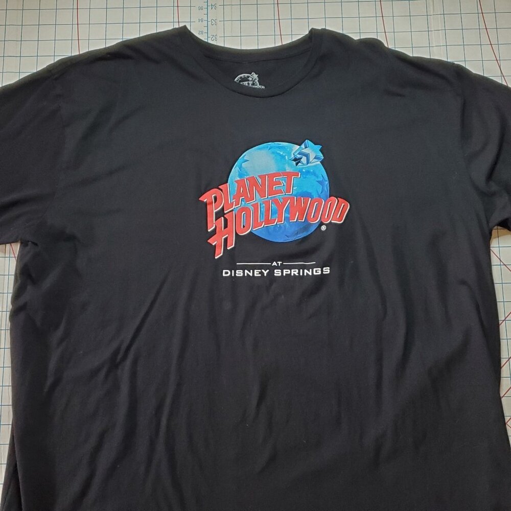 Planet Hollywood Disney Springs T-shirt Men's Size XXXLarge Black 2019